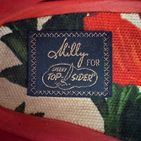 Milly for Sperry Limited Edition - 2-Eye in Roses Print Canvas - Size 6 - Picture 5 of 5